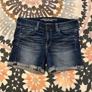 Cuffed Jean Shorts